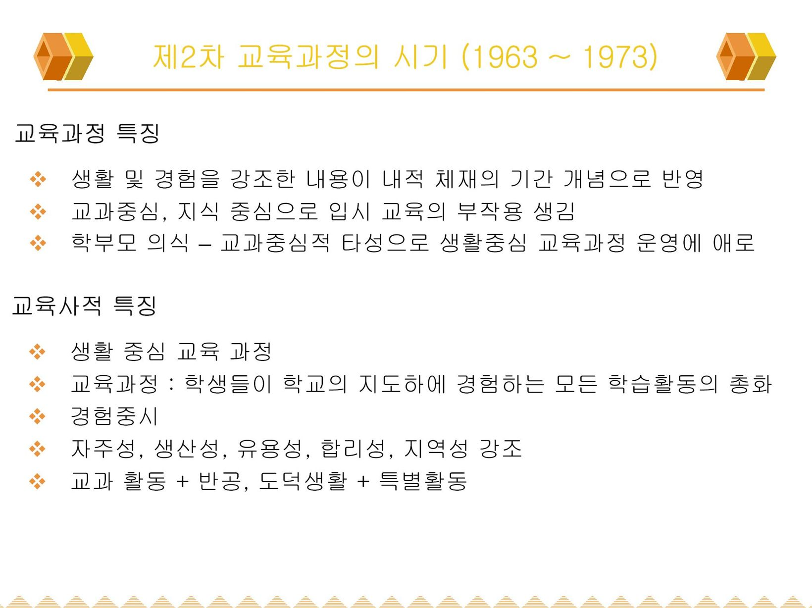 제2차교육과정(2)